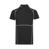 Мужская компрессионная футболка для тренировок, фитнеса, бега HeatGear® Elite, с полувысоким воротником, с коротким рукавом, топ, Глубокий черный 6015383-009