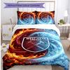 West Ham United Football Printed 3 Pieces Bedding Set, Comfortable Skin Friendly Bedroom Duvet Cover Set