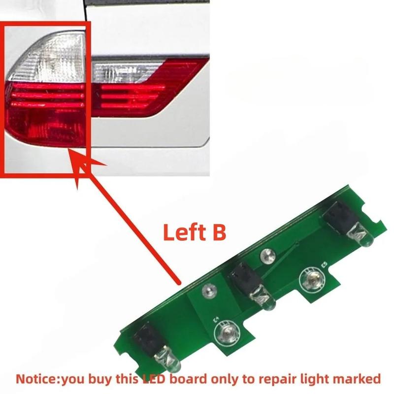 A Full Set Inner and Outer Tail Light Repair Chip Boards 7162209 7162210 for BMW X3 E83 LCI 2007 2008 2009 2010 7162213 7162214