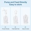 Double Electric Breast Pump, Portable Breast Milk Pump with 4 Modes 9 Levels, 10 Breastmilk Storage Bags, Anti-Backflow, Pain Free Breast Pump