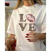 Western Style New Fashion Casual Loose Print Short Sleeve Cotton T-shirt Top Loose Printed T-shirt