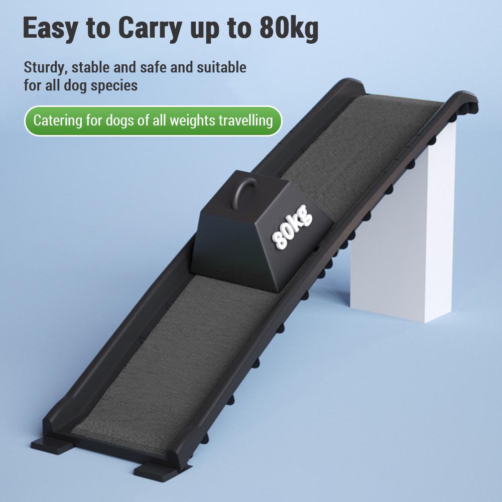 Foldable Dog Stairs for Car High Load-Bearing Pet Ladder Non-Slip Surface Convenient Handling Suitable for All Dogs Sturdy and Durable