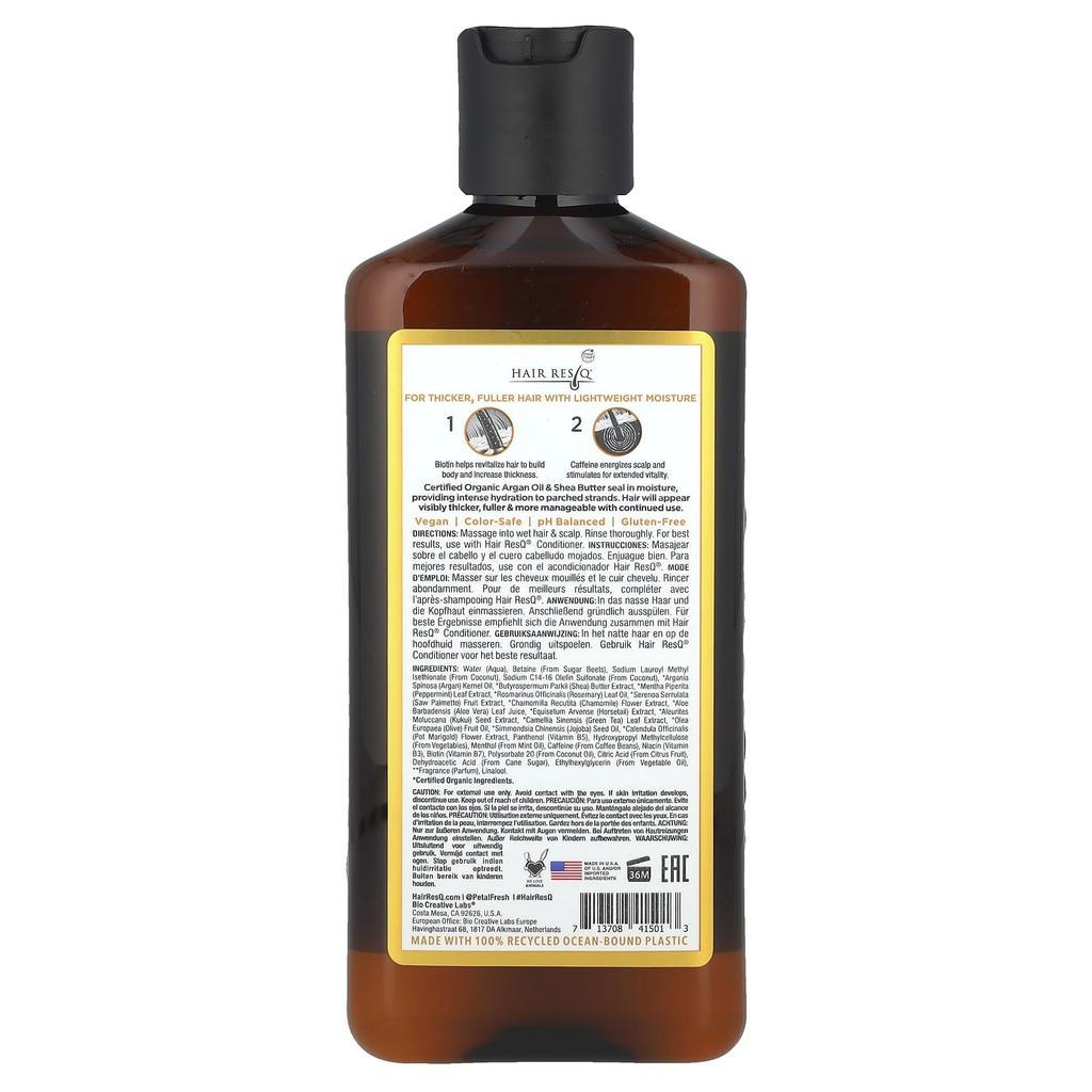 Hair Resq®, Biotin Shampoo, Fine Hair, 355 Ml (12 Fl Oz)