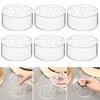 1/3/6Pcs Round Clear Acrylic Vase 12 Holes Wedding Party Dining Table Centerpiece Decoration Hydroponic Flower Holder Transparent Container