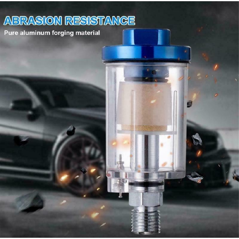 Цифровой краскопульт с регулятором давления воздуха, водоотделителем и фильтром 1/4"