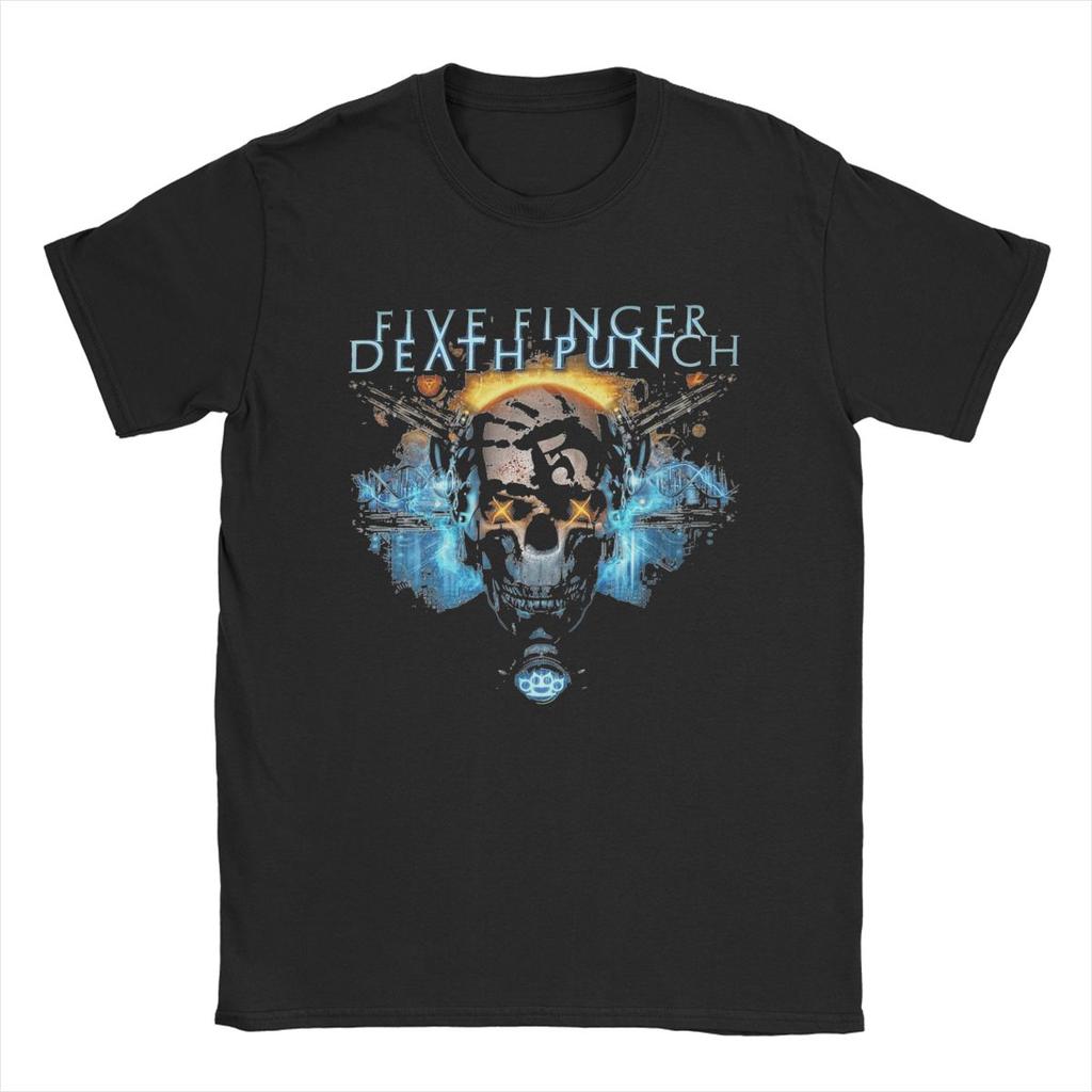Мужская футболка 5FDP Five Finger Death Punch 100% хлопок топы юмор короткий рукав круглый вырез футболка новинка футболки