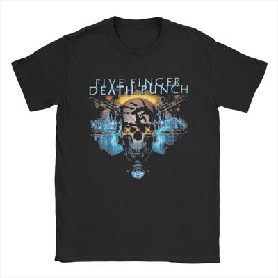 Футболка Finger Death Punch из 100% хлопка, футболка с коротким рукавом и круглым вырезом, новое поступление футболок