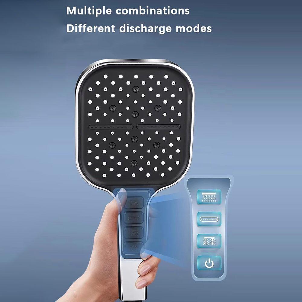 Water Saving Shower Head 7 Modes Adjustable Shower Sprayer Bathroom Accessories Rainfall Shower