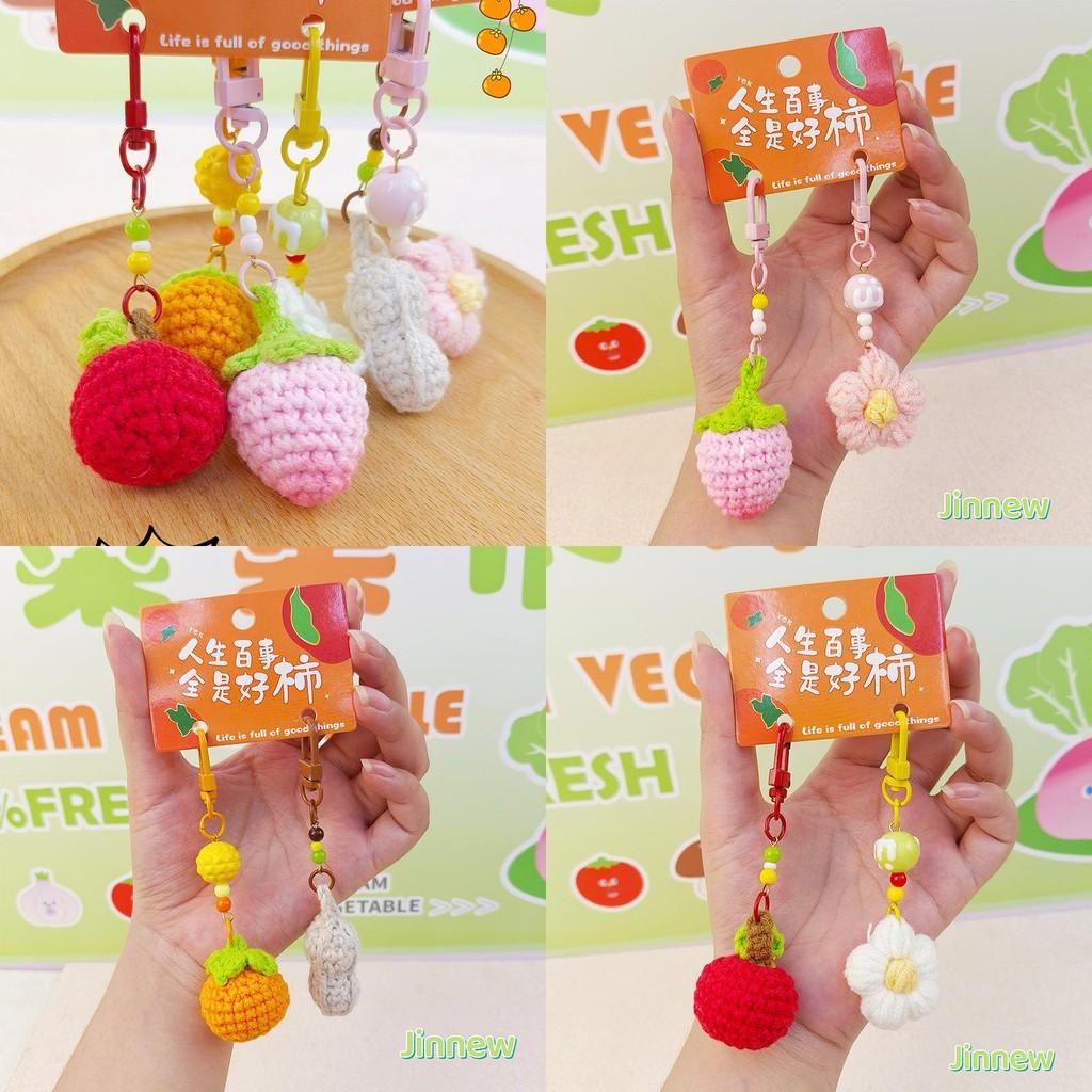 Маленькие Яблоки Персики Цветы Плюшевый Брелок Материал Повседневное Использование Коллекционеры Подарок
