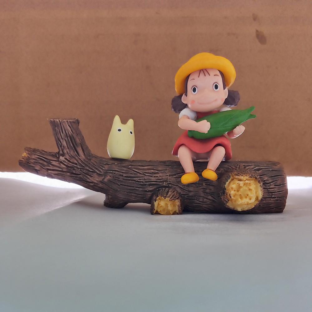 Pvc My Neighbor Totoro Mei Sitting Statue With Corn For Wedding Gift And Party Decor