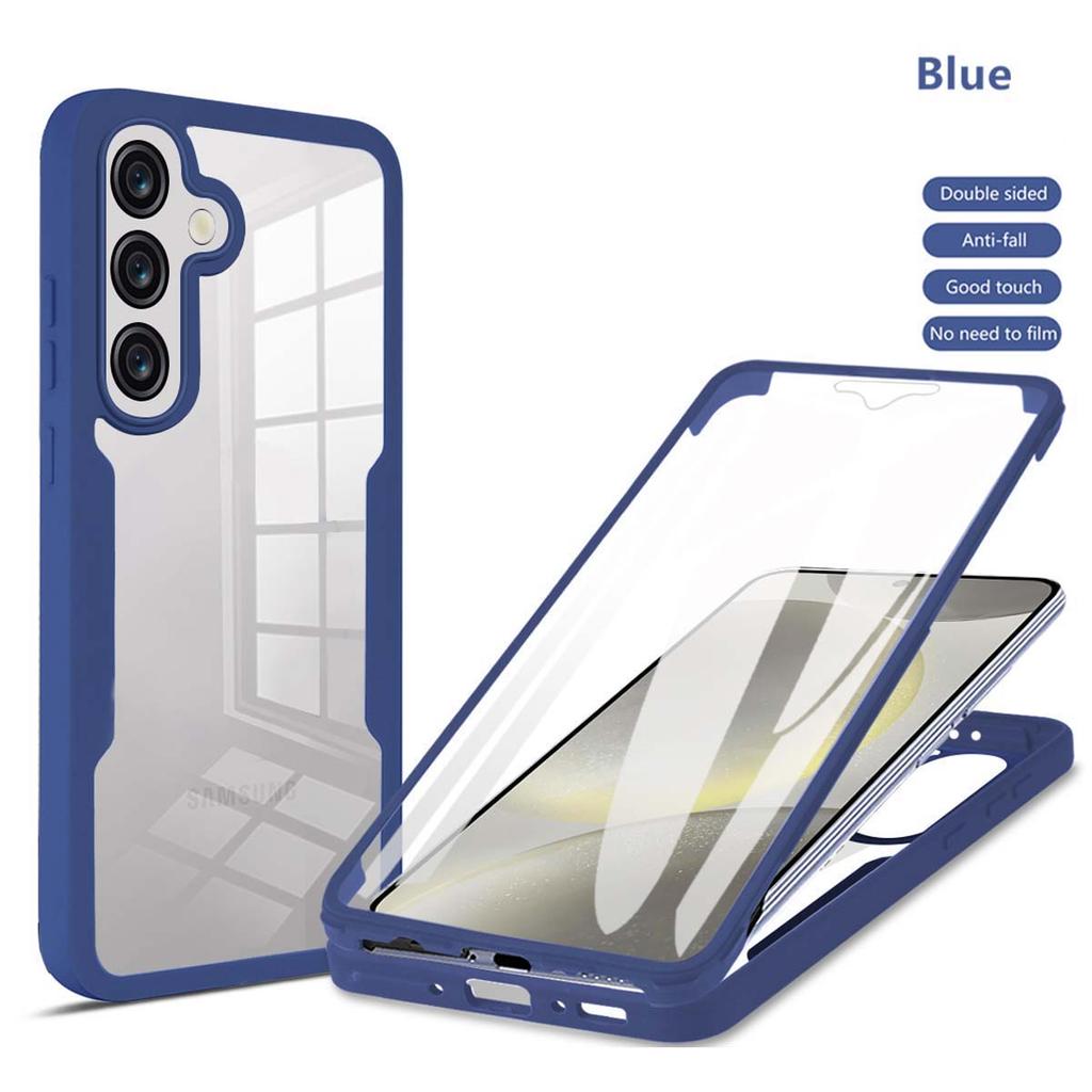 Для Samsung Galaxy A57 A56 A55 A37 A36 A35 A26 A25 A17 A16 A15 A07 A06 A05 A05S Прозрачный чехол для телефона с защитой от падения, полностью облегающий 360°