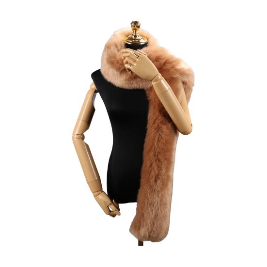 Шарф из искусственного меха, однотонный, утолщенный, теплый, длинный шарф из ткани, ветрозащитный, устойчивый к холоду, уютный зимний шарф для отдыха на открытом воздухе