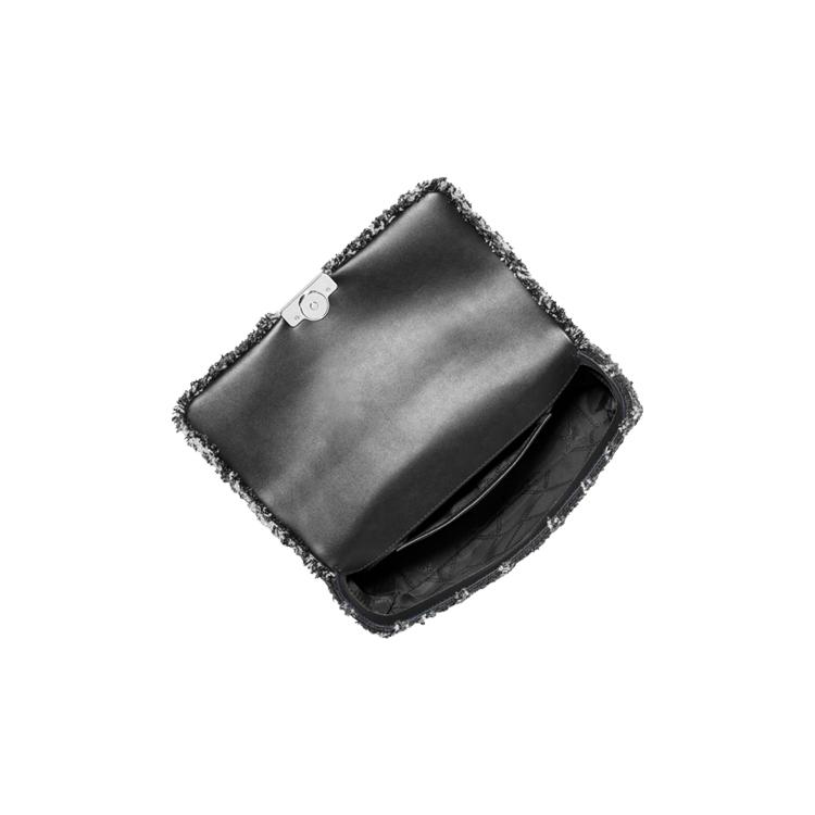 Michael Kors Тканевая сумка через плечо Обычная Женская Джинсовый Синий/Белый/Черный 30S4S2RL7C