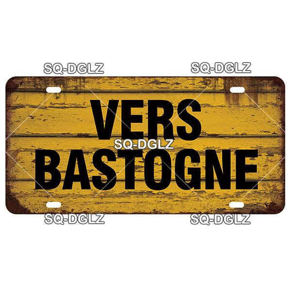 SQ-DGLZ Minen German Road License Plate Warning Tin Sign State Wall Decoration Metal Sign Home Decor Painting Plaques Art Poster