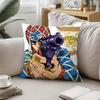 Anime JJoJos Bizarre Adventure Pillow Case Sofa Decorative Cushion Covers Dustproof And Miteproof Invisible Zipper