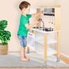 Cuisine En Bois Pour Enfants - GREEN SERIES - GS0061 - Hotte Lumineuse Et Sonore - Accessoires Inclus - 100 Cm