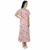 Bimba Women Long Cotton Kaftan Bohemian Nightgown Floral Maxi Caftan
