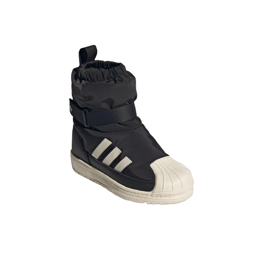 Adidas Superstar 360 Boot C Основной черный белый Детские кроссовки Чудо-белый Карбон JQ7949