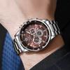 Fashion Men Quartz Wrist Luxury Classic Watches Multi functional Stainless Steel Business Casual Sport Wristwatch Clock