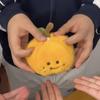 Creative Peel Cartoon Orange Plush Pendant Detachable Pendant Decompression