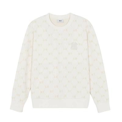 Унисекс свитшот MLB с принтом "Ромбовидный Цветочный Винтаж" Crewneck 3AMTM0161-50IVS