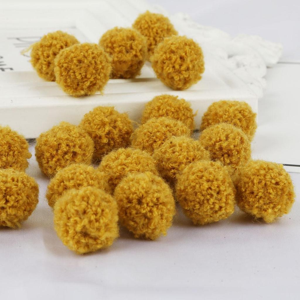 15/20mm Colorful Pompoms Dolls Garment Handmade Material Soft Fluffy Pom Poms Ball For DIY Kids Toys Accessorie