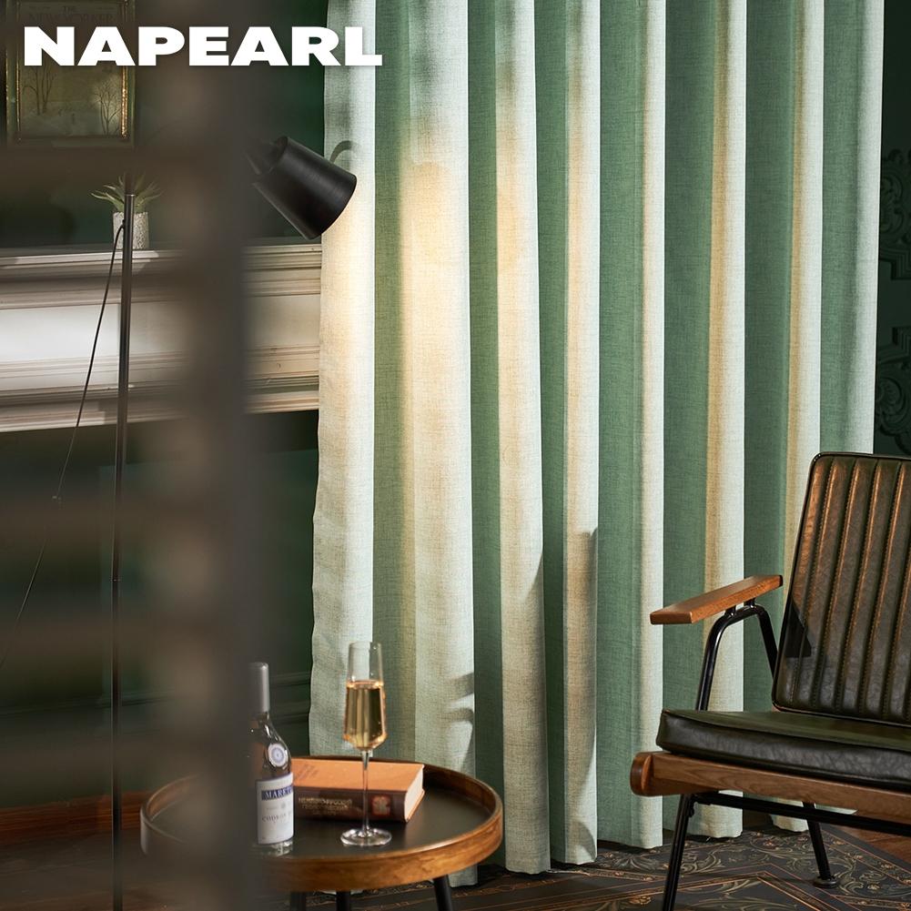 1 шт. NAPEARL, сплошной цвет, имитация льна, оконная тюль, занавеска для гостиной, прозрачная занавеска, занавеска для кухни, двери, спальни
