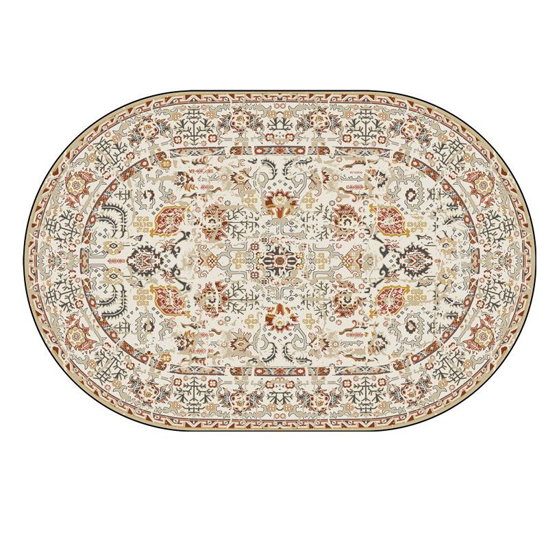 Persian Style Oval Carpet Living Room Sofa Carpet Bohemian Homestay Floor Mat Sofa Carpet