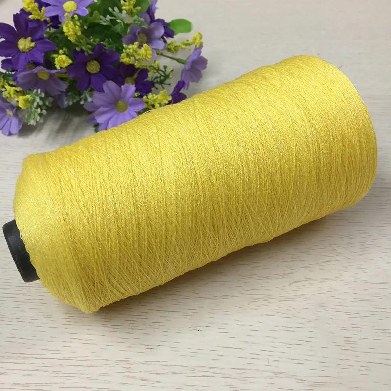 250 г Красивая блестящая льняная пряжа золотого и серебряного цвета для ручного вязания крючком, тонкая швейная нить для летнего кардигана, накидки