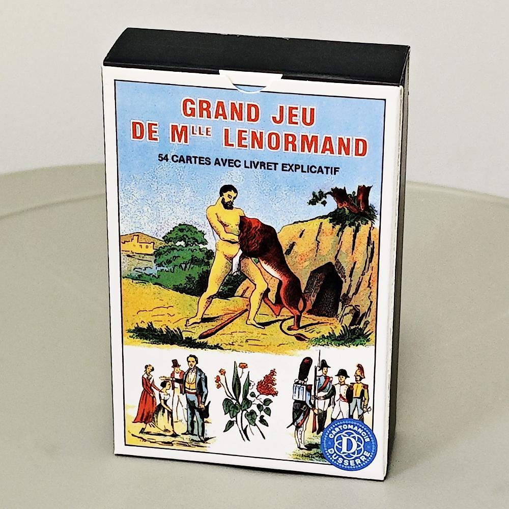 Grand Jeu De Mlle Lenormand Deck 54 Pcs Lenormand Oracle Cards 9*6cm Printed On 350GSM Double Embossed Cardstock