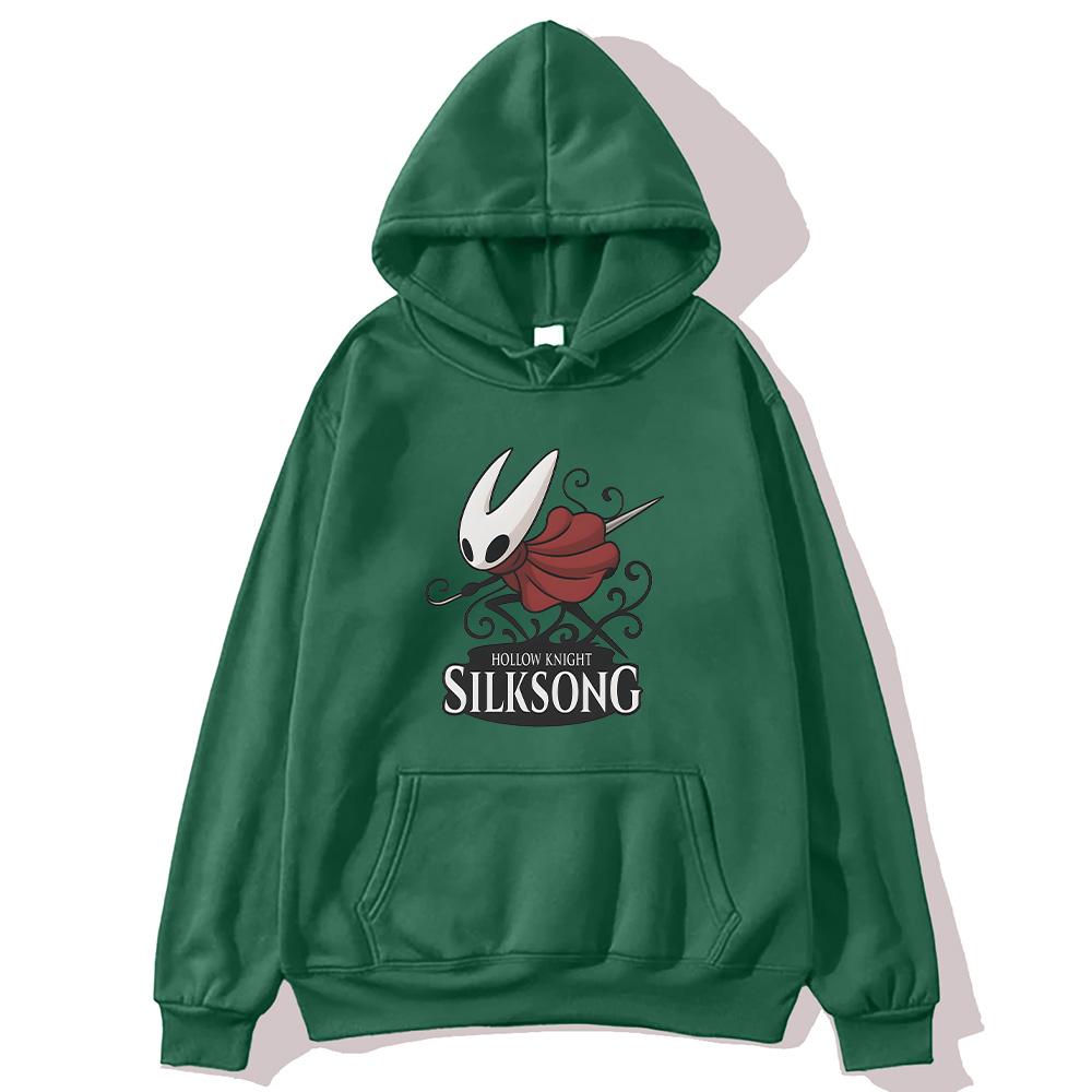 Hollow Knight Silksong Graphic Hoodie Male Women Fashion Oversized Sweatshirts Hollow Video Game Fan Pullovers High Street Hoody