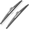 2PCS Stainless Steel Windshield Wiper Blades 12in Wiper Blades Car Wiper Blades  Daily Driving Use