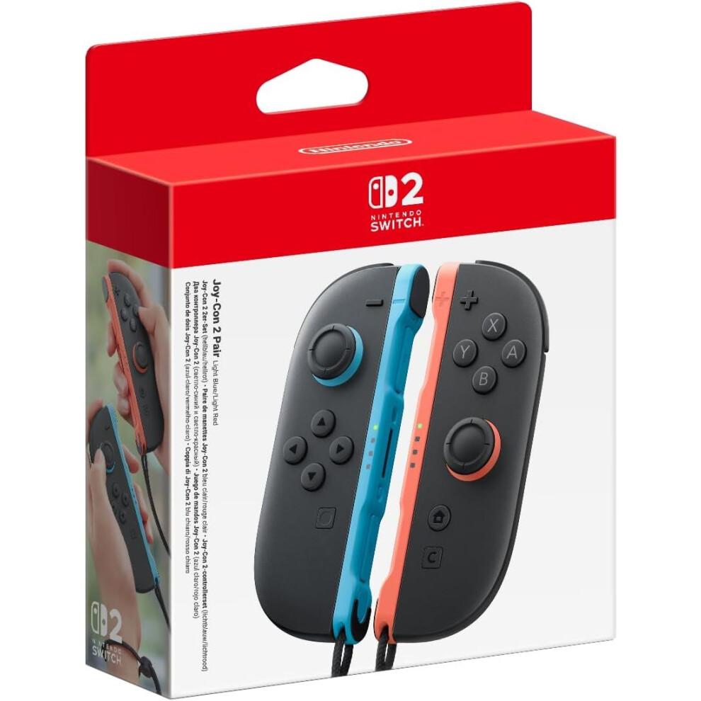Nintendo Switch 2 Joy-Con 2 Pair Light Blue and Light Red