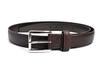 Cowhide Business Belt LB84560 Dark Brown Free Size To Waist Size Men's (Up 95cm)