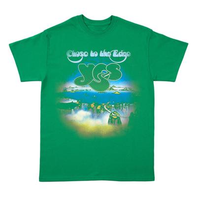 Новая футболка Yes Band Close To The Edge Классическая зеленая Унисекс Размер S-5XL LE140 Унисекс Футболка