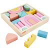 Wooden Castle Building Block Montessori Educational Toy for Babies and Ages 2 and HXT80 Fisher-Price Box, Toddlers, Up, Pastel,