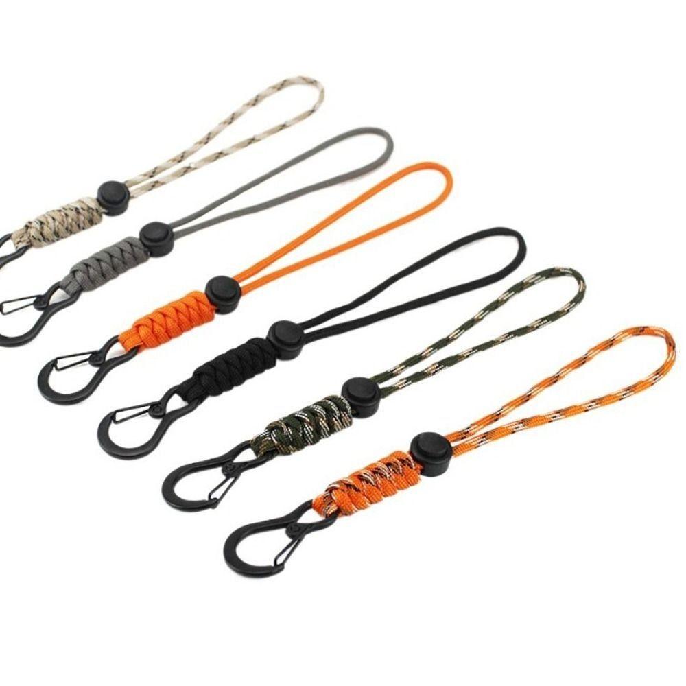 Multifunctional Paracord Lanyard High Strength Parachute Cord Carabiner Paracord Keychain Hiking