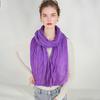 Scarf Shawl Solid Color Soft Warm Pleated Scarf UV Protection