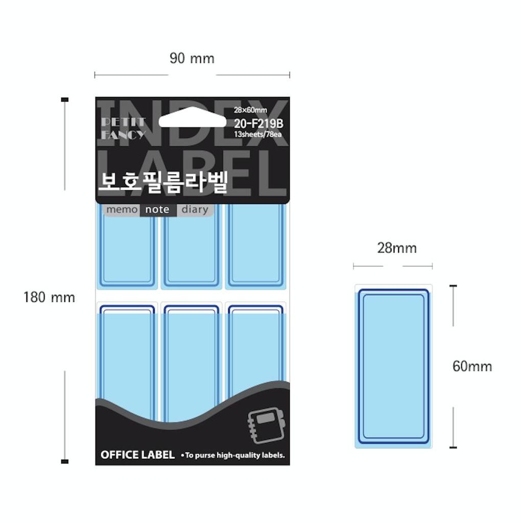 Petit Fancy Защитная пленка Наклейки с индексными этикетками (по 10 шт. каждая) Индексная этикетка / Этикетка категории / Офисная этикетка / Наклейки с метками / Инструменты для маркировки — 42 варианта
