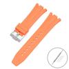 Ремешок из фторкаучука для Audemars Piguet Royal Oak 15400 15500 26331, мужской мягкий ремешок с пряжкой-бабочкой из FKM, сменный ремешок для часов AP 26 мм