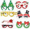 Vibrant Christmas Party Glasses For Children With Playful Reindeer Antlers And Festive Snowman Themes