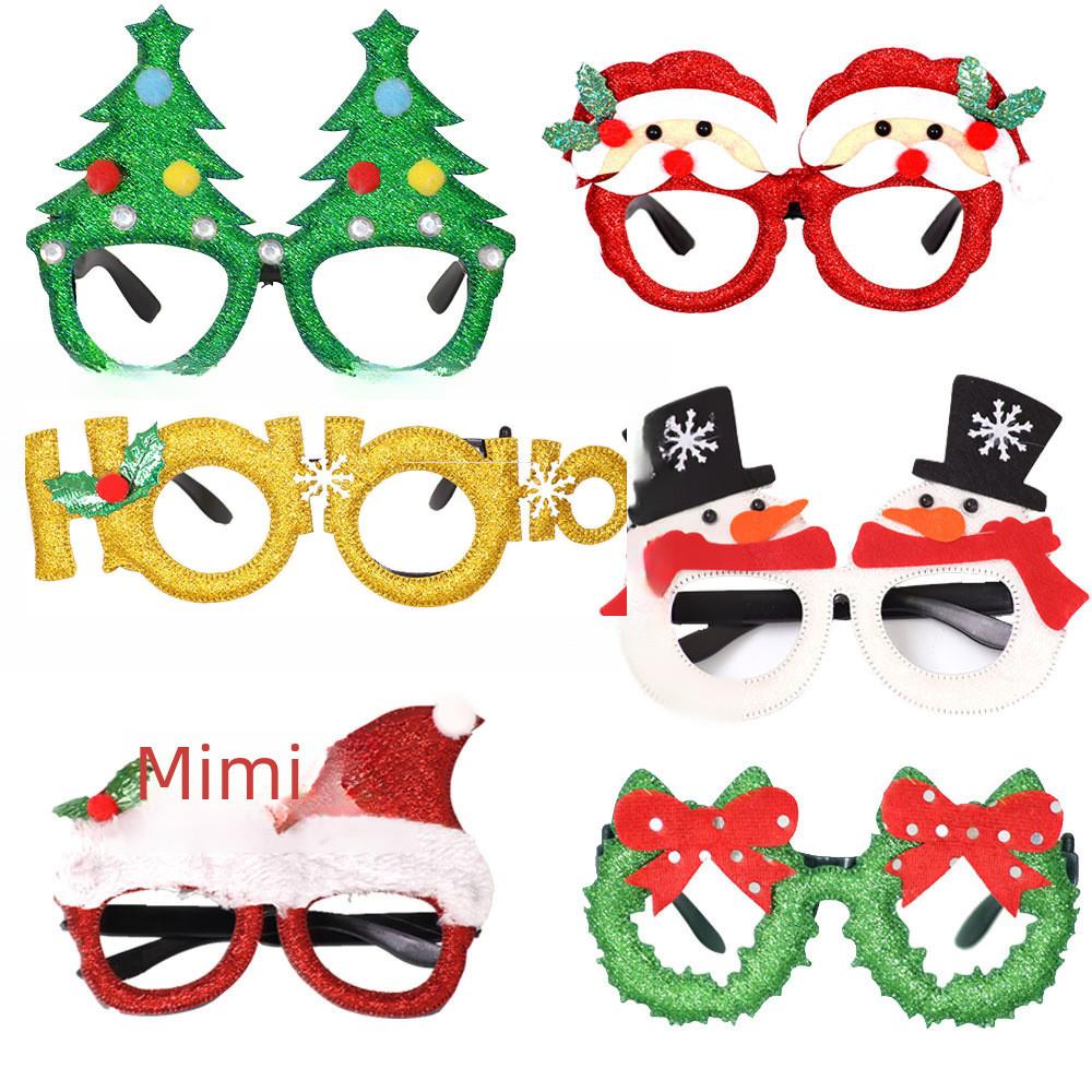 Vibrant Christmas Party Glasses For Children With Playful Reindeer Antlers And Festive Snowman Themes