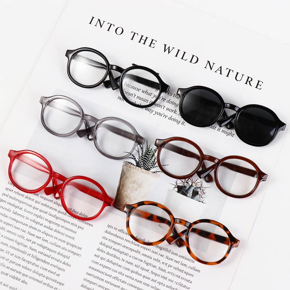 Пластиковые круглые прозрачные очки кукольный аксессуар кукольные круглые очки кукольное украшение