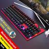 302 Mechanical Keyboard & Blue Switch Punk Aluminum Alloy USB Wired Mouse for E-Sports Gaming