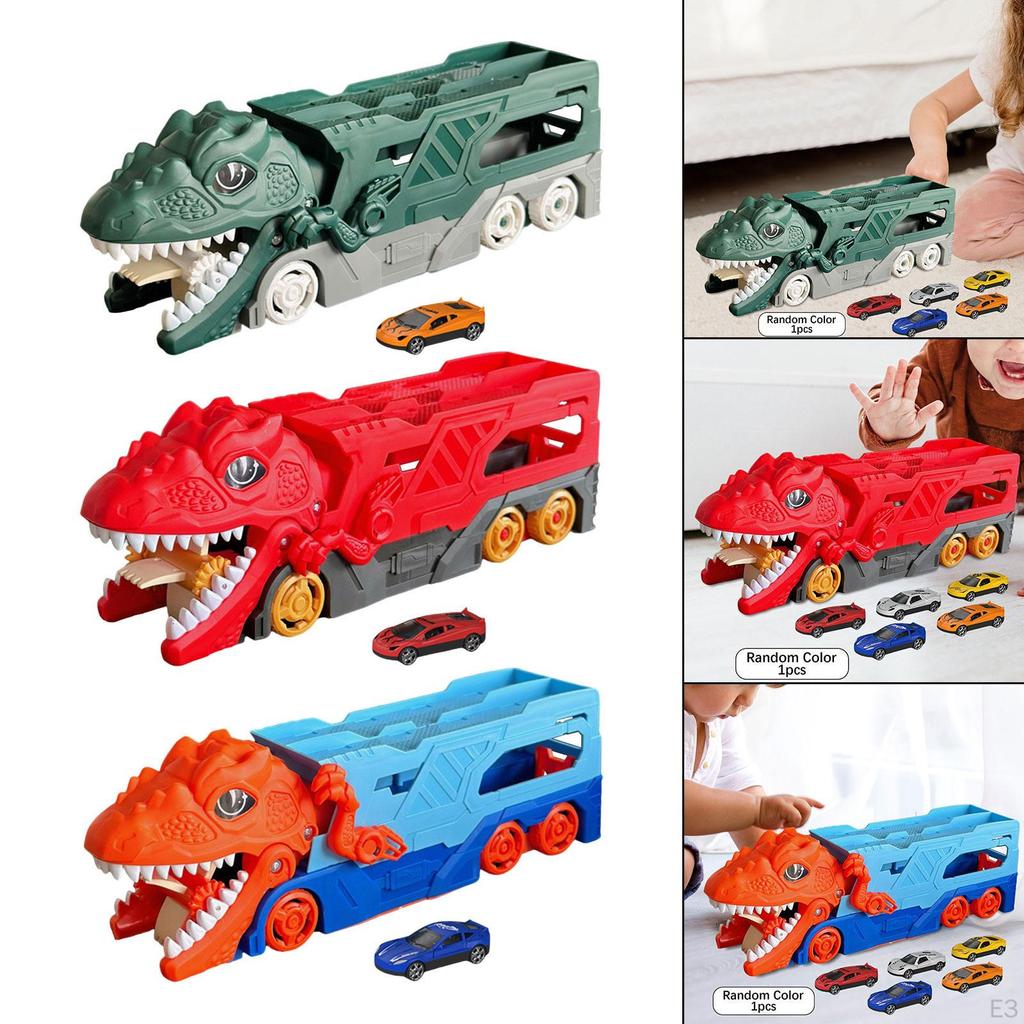 Dino Hauler Truck Storage Box Playset for Kids