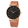 Vogue Men Wrist Watches Watches Mesh Belt Relojes Women Rose Gold Fashion Luxury Quartz Watch Montre Ultra Thin