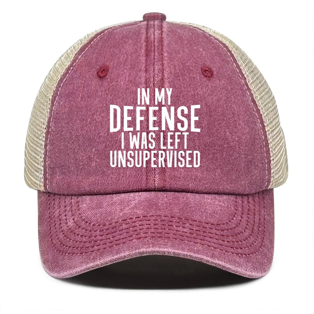 Unisex Adjustable Mesh Cap Trucker Hat Classic Slogan Hat For Woman Trendy Vintage-Inspired Cotton Snapback Baseball Hat