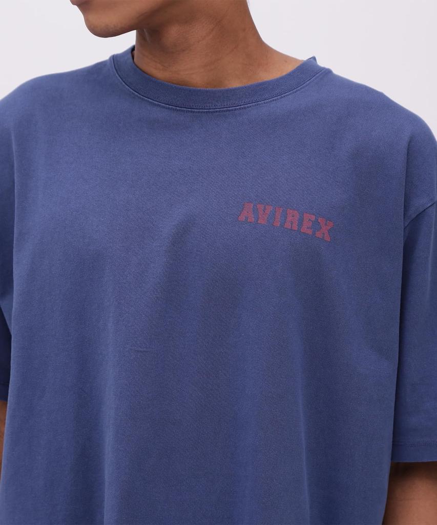 Мужская футболка Avirex MLB Tokyo Series Cubs, с коротким рукавом, размер XL (120), Темно-синий, 783-5134059