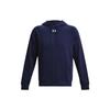 Under Armour Rival Fleece Hoodie With Brand Logo Print Men Hoodies Navy-Blue 1379757-410