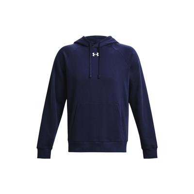 Under Armour Толстовка Rival из флиса с принтом логотипа бренда, мужские толстовки с капюшоном, темно-синие 1379757-410